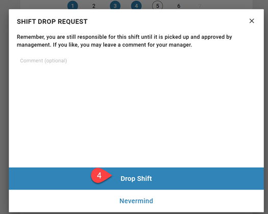 Drop shift responsibility