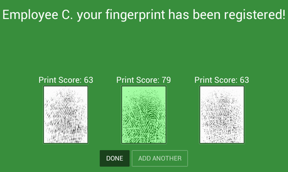 print enrollment success