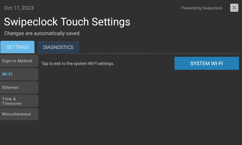 Connect Touch and Vision Clocks to Wi-Fi